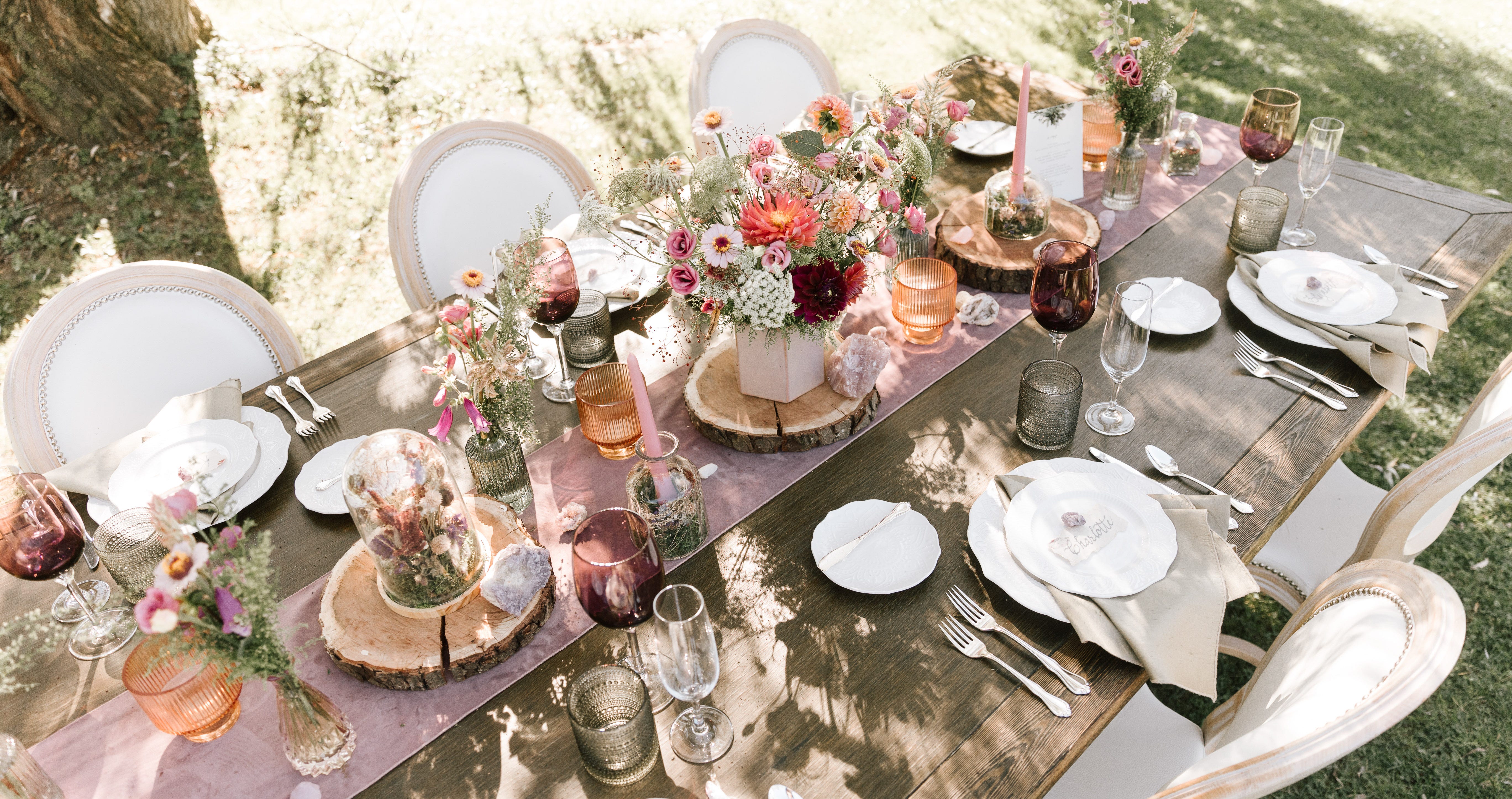 Scalloped Glass Plate Rentals - Atlas Party Rentals