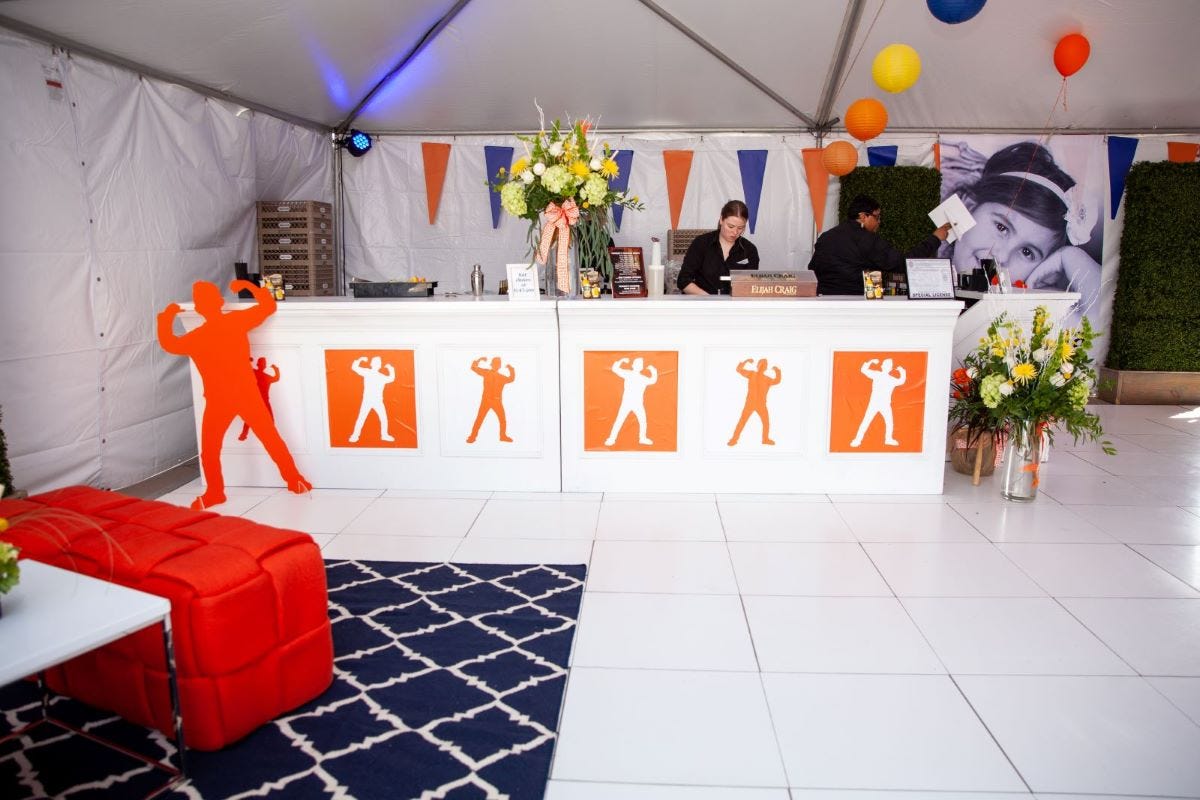 Custom Decal on a White Montgomery Bar at a Mitzvah Celebration